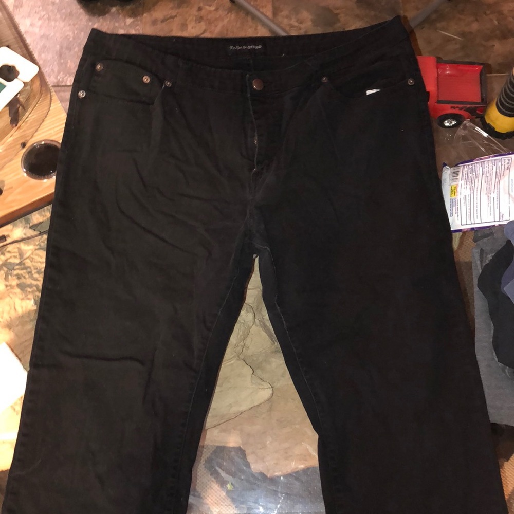 Black slim jeans